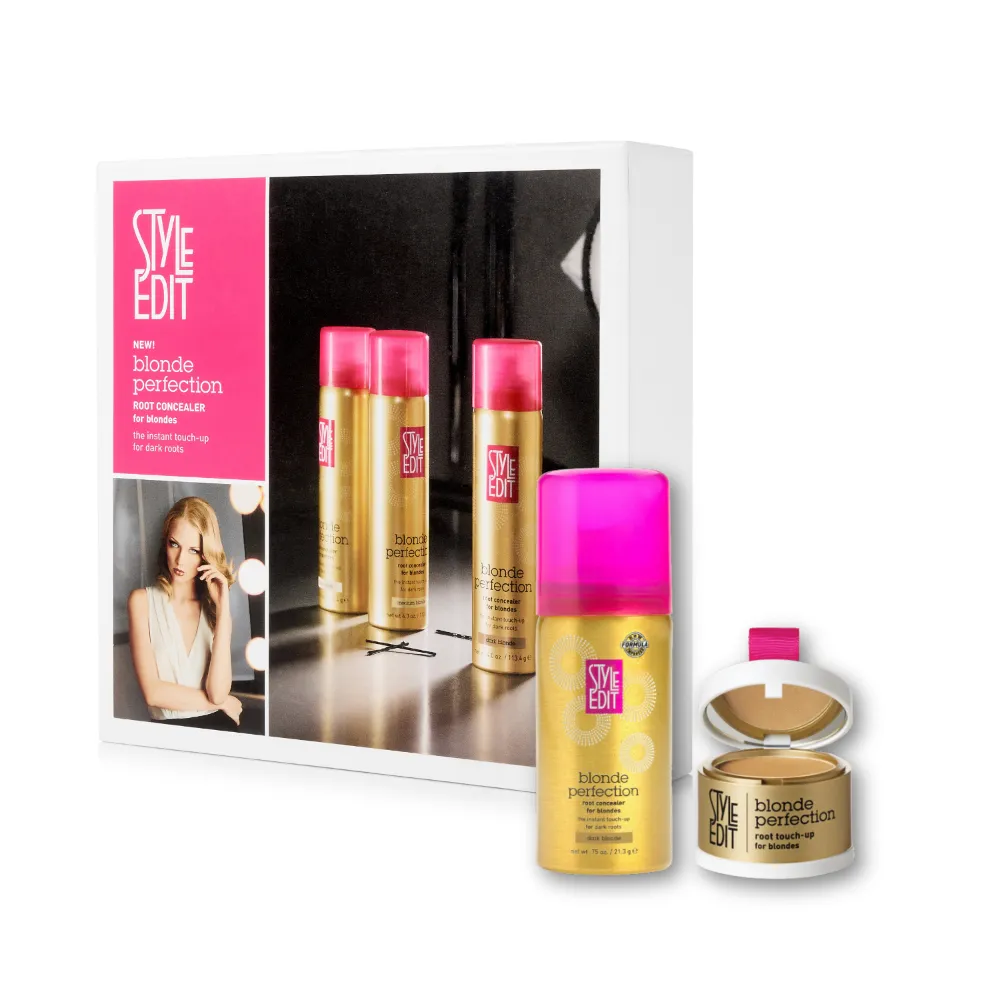 Blonde Travel Duo: Touch Up Powder and Travel Sized Concealer Spray