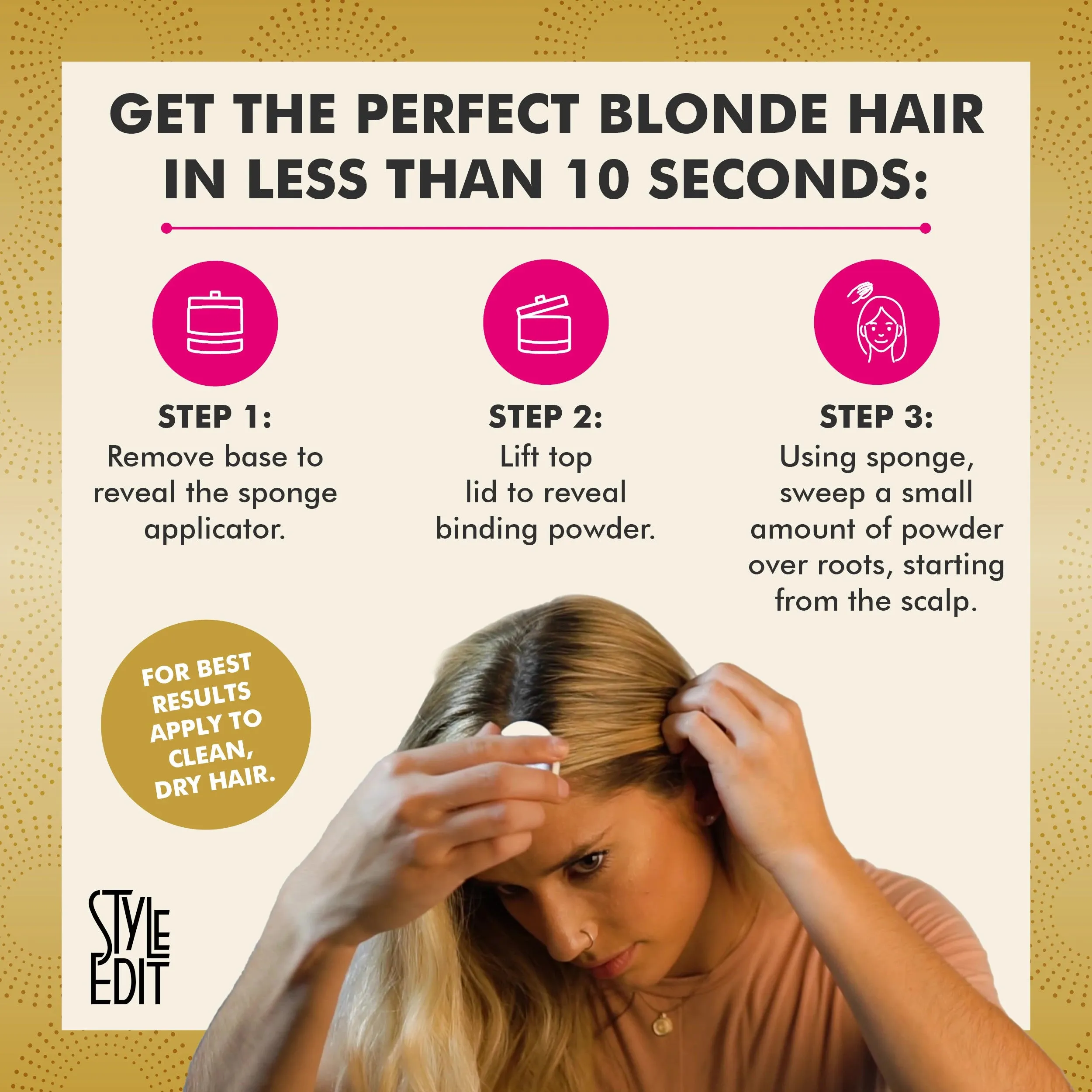 Blonde Travel Duo: Touch Up Powder and Travel Sized Concealer Spray