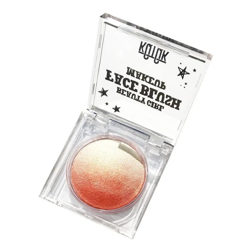 Blush Highlight All-in-one Pan Baked Egg Nude Makeup Natural Gradient Blush