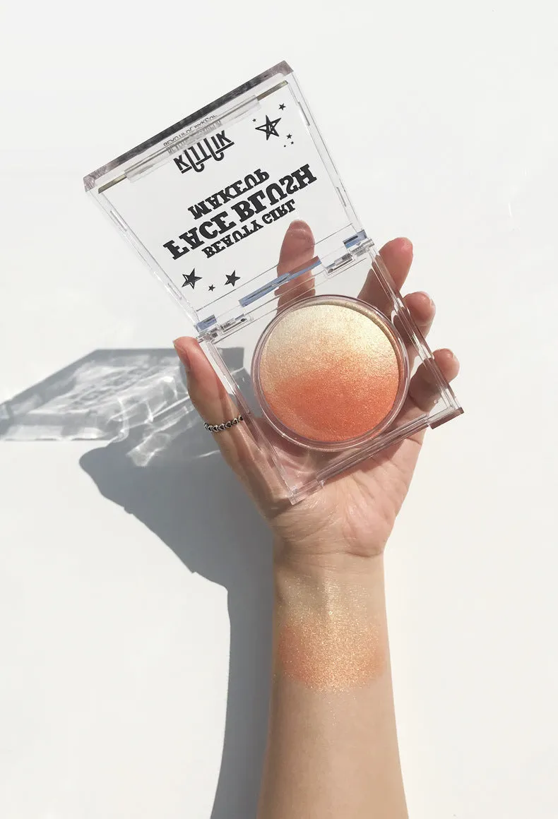 Blush Highlight All-in-one Pan Baked Egg Nude Makeup Natural Gradient Blush