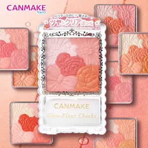 Canmake Japan Flower Petal 5-Color Blush - Shade 01 Peach Blossom Hibiscus