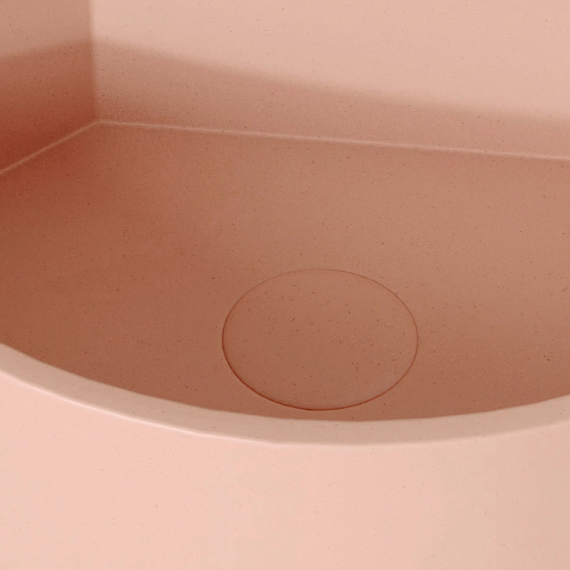 Cantiera Blush Concrete Wall Hung Corner Basin 300mm