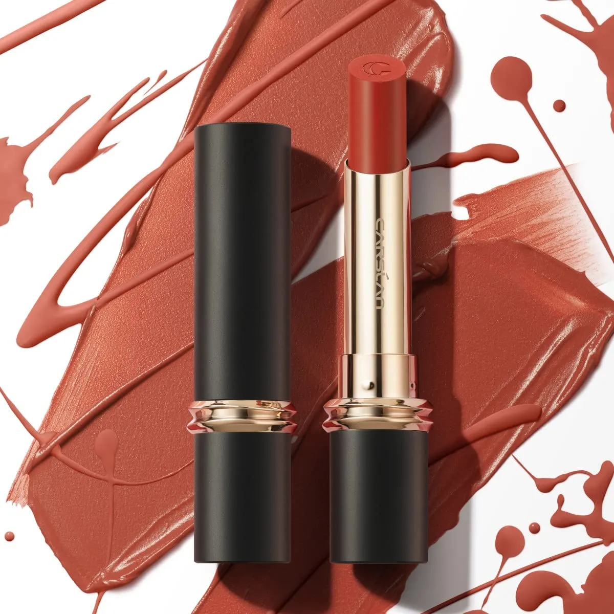 CARSLAN Matte Lipstick Hydrating Lip Color Makeup, Highly Pigmented Lipstick with Moisturizing Formula, Lightweight, Smooth, M11