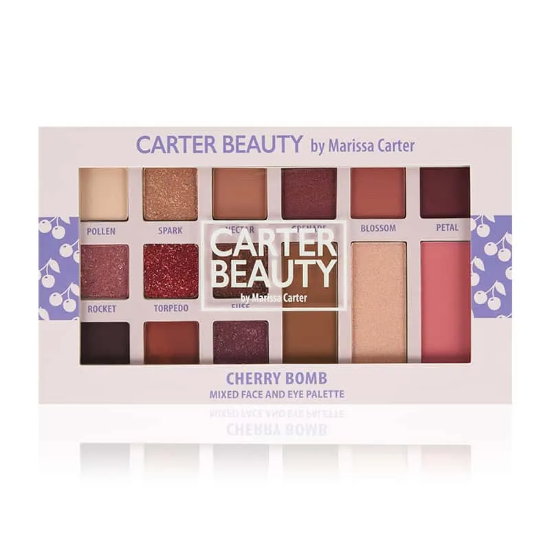 Carter Beauty By Marissa Cherry Bomb Mixed Face & Eye Palette Discontinued