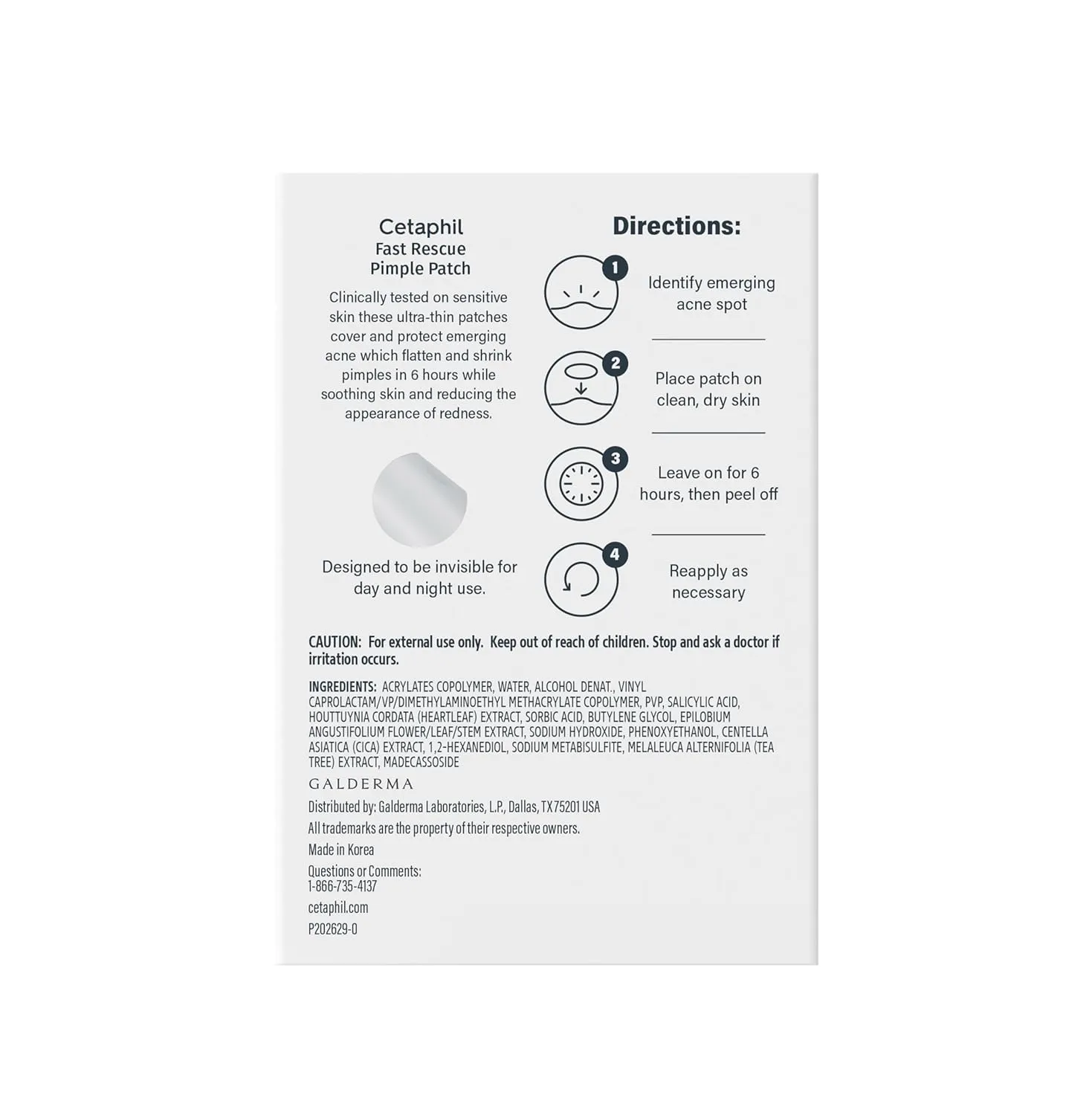 Cetaphil - Acne Patches, Pimple Patches - 24 patches