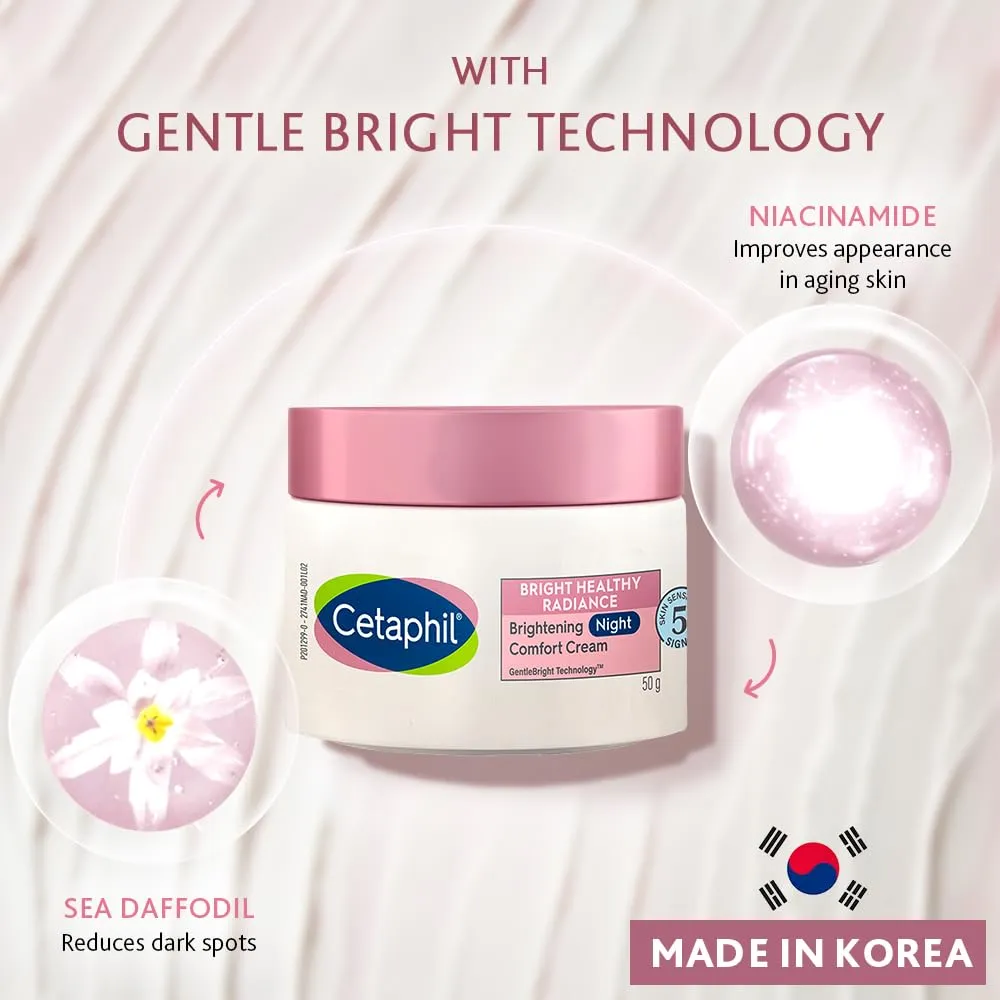 Cetaphil Brightening Day and Night Protection Cream, White, 50 gm Combo