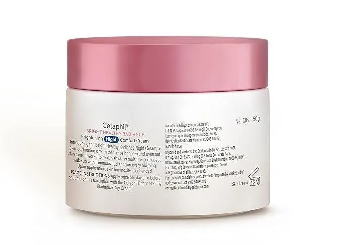 Cetaphil Brightening Day and Night Protection Cream, White, 50 gm Combo