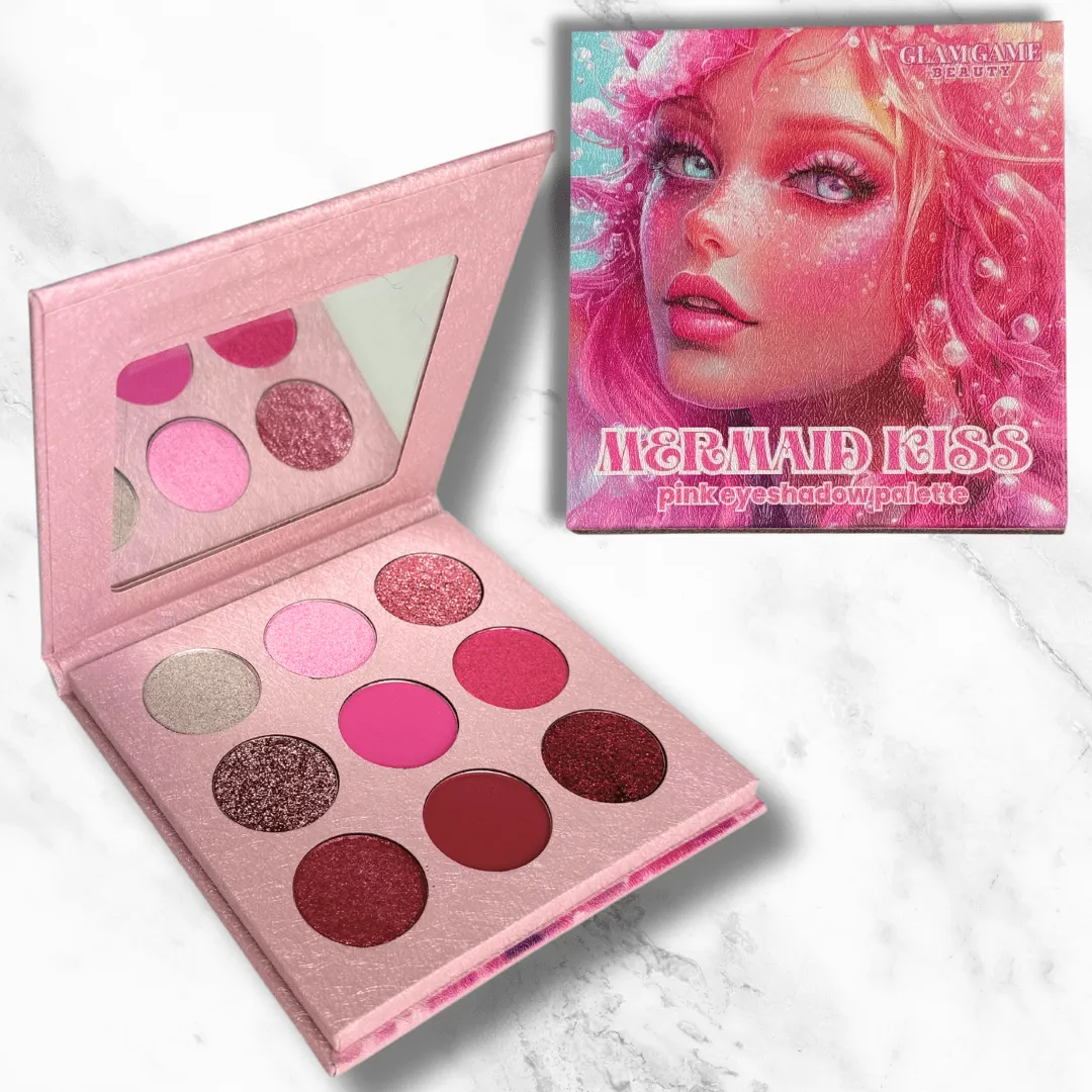Cheerleader Eyeshadow Palette – Pink Glitter, Shimmer & Matte Makeup