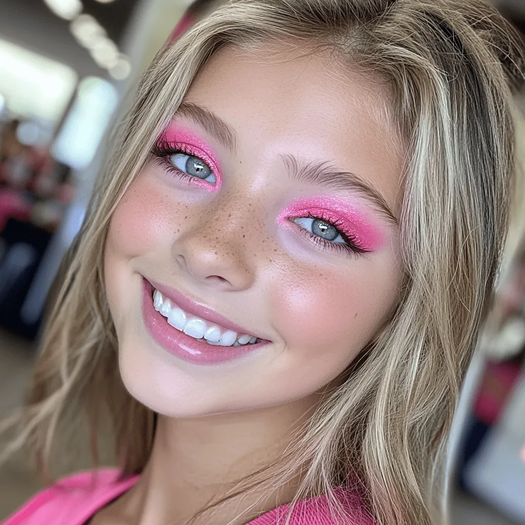Cheerleader Eyeshadow Palette – Pink Glitter, Shimmer & Matte Makeup