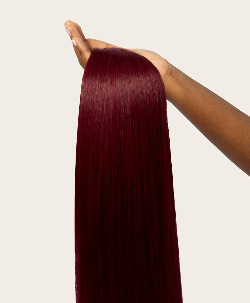 Cherry Red, 24" Classic Clip-In Hair Extensions, #530 | 280g