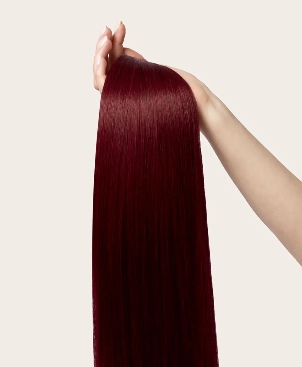 Cherry Red, 24" Classic Clip-In Hair Extensions, #530 | 280g