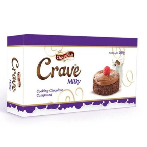 CHOCO BLISS CRAVE MILKY COOKING CHOCOLATE 200GM