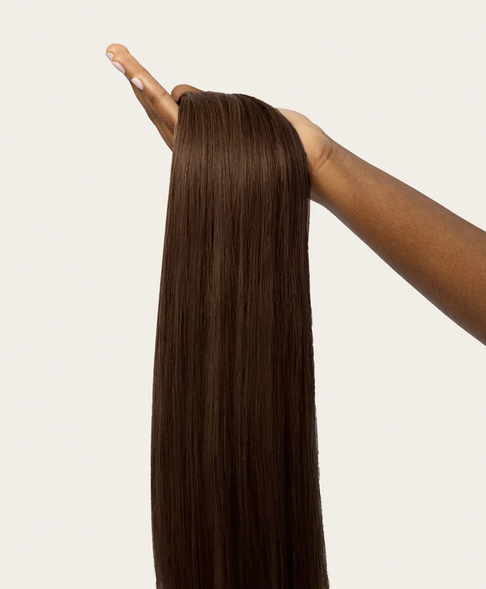 Chocolate Brown, 20" Quad Clip-In Hair Extensions, #4 | 265g