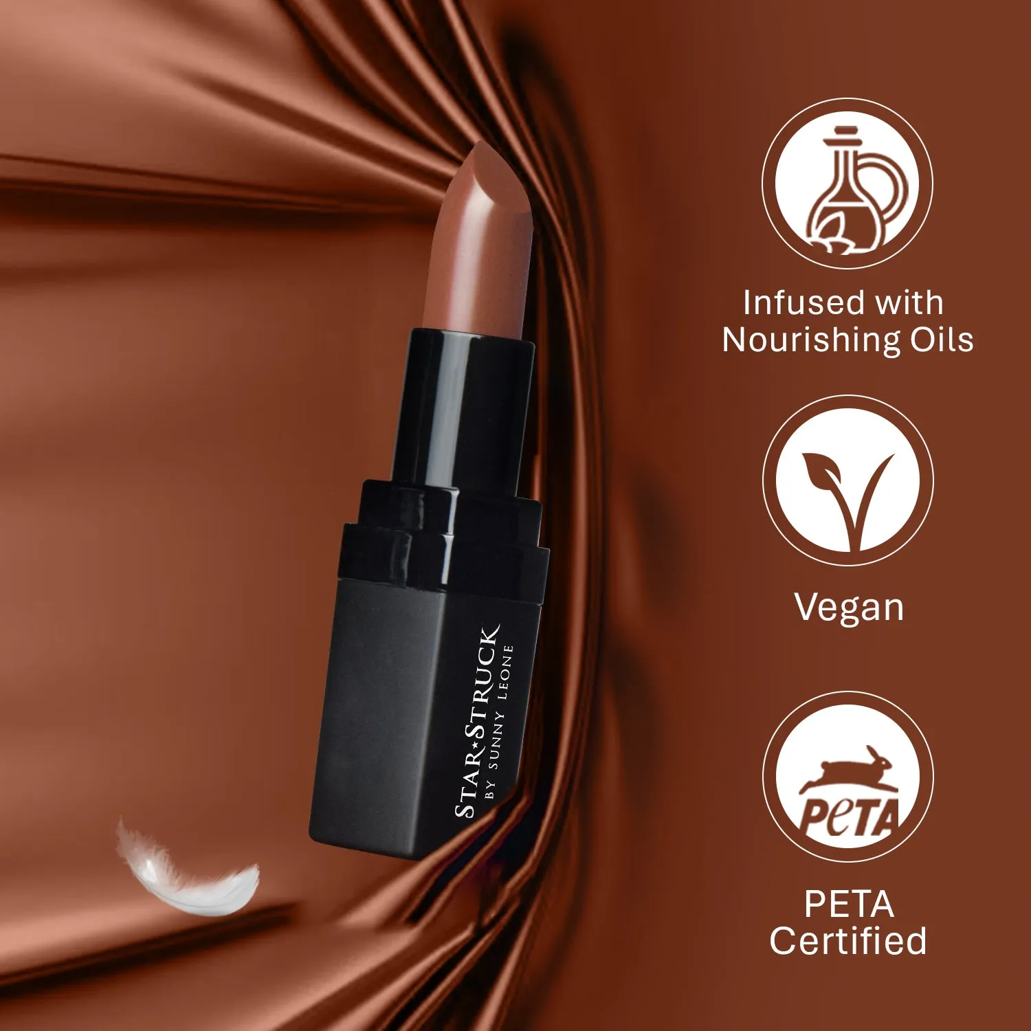 Cinnamon - Luxe Matte Lipstick, Brown | 4.2gms