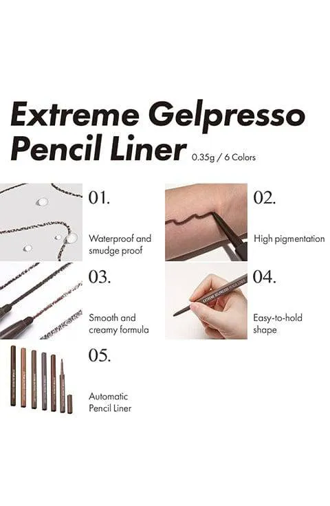 [CLIO] Extreme Gelpresso Pencil Liner(0.35g/ 0.01fl.oz)