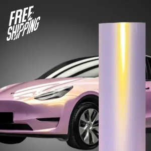Color Shift Glazed Pink Gold Vinyl Wrap