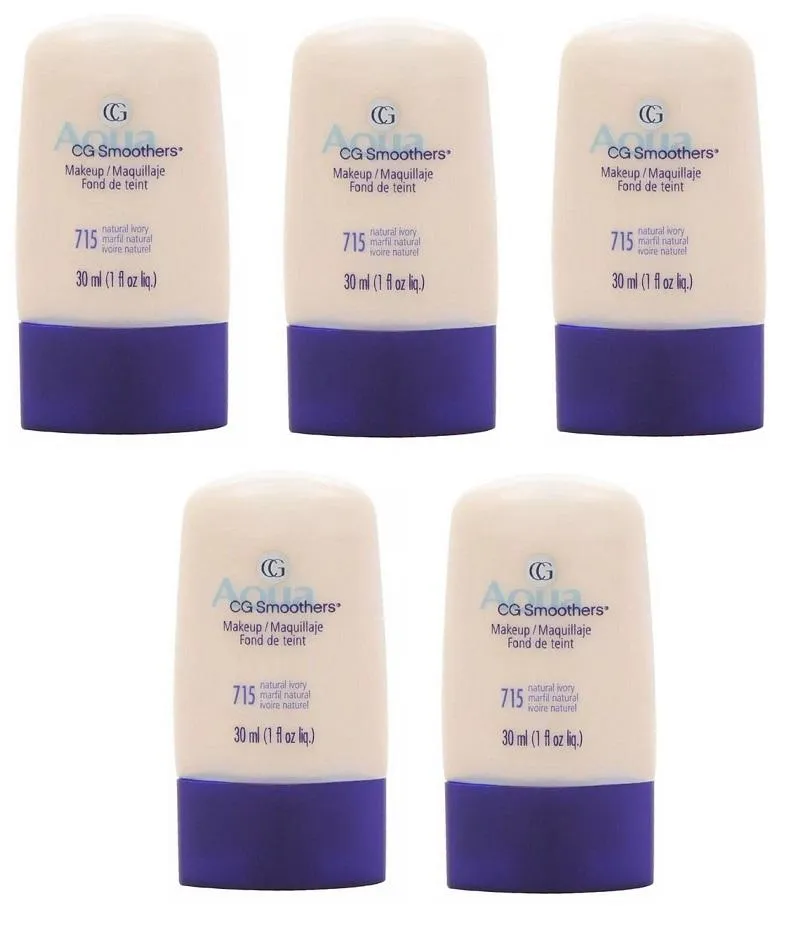Covergirl CG Smoothers Hydrating Liquid Foundation 715 Natural Ivory CHOOSE PACK