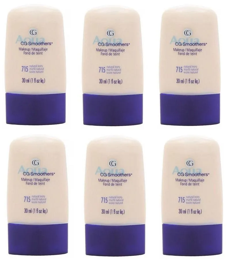 Covergirl CG Smoothers Hydrating Liquid Foundation 715 Natural Ivory CHOOSE PACK