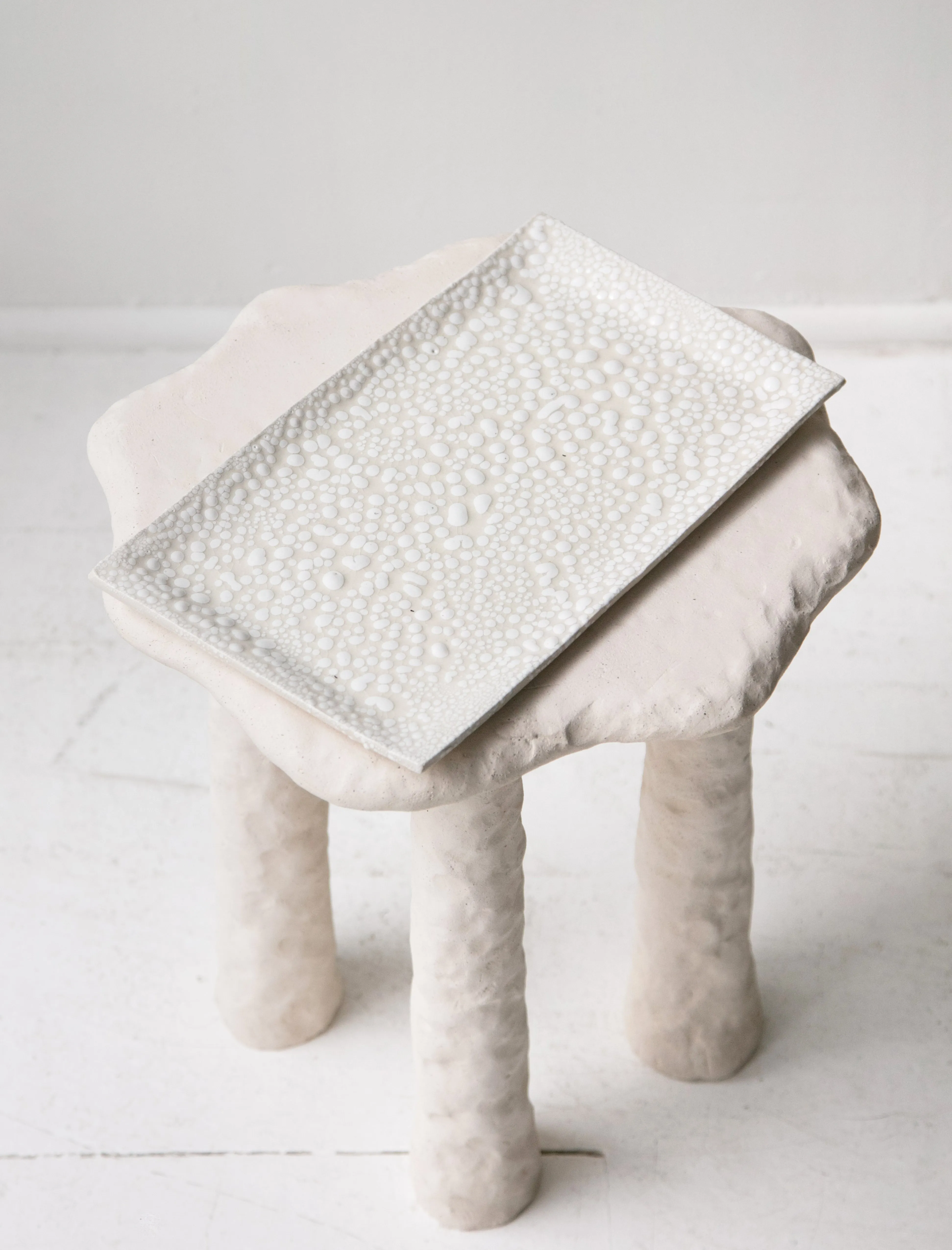 Cream and White Tray