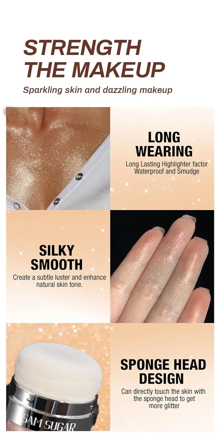 Cushion Highlighter - 3D Luminizing Powder for Face, Eyes & Body (#07)