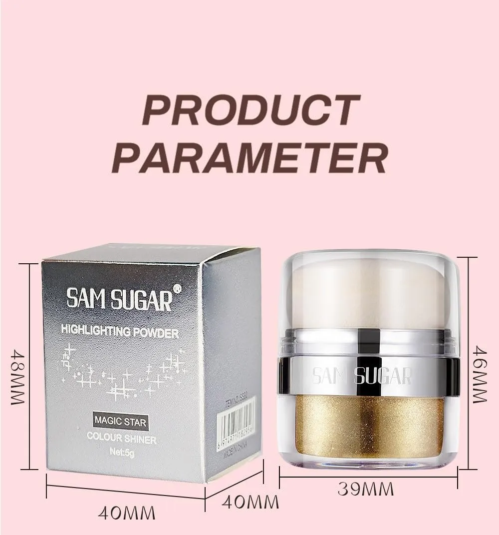 Cushion Highlighter - 3D Luminizing Powder for Face, Eyes & Body (#07)