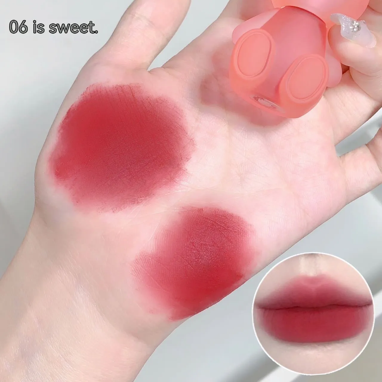 Cute Bear Rabbit Shape Tube Matte Finish Lip Gloss