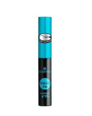 Czarny wodoodporny eyeliner w płynie liquid ink eyeliner waterproof 01 Essence