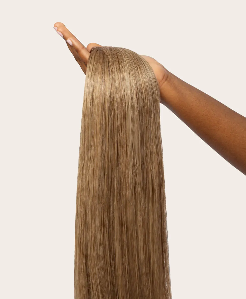 Dark Sandy Blonde, 16" Volumiser Quad Clip-In Weft, #10 | 40g