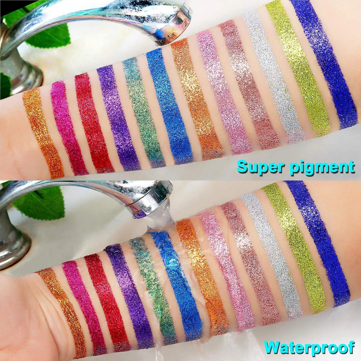 De'lanci Pressed Glitter Eyeshadow Palette