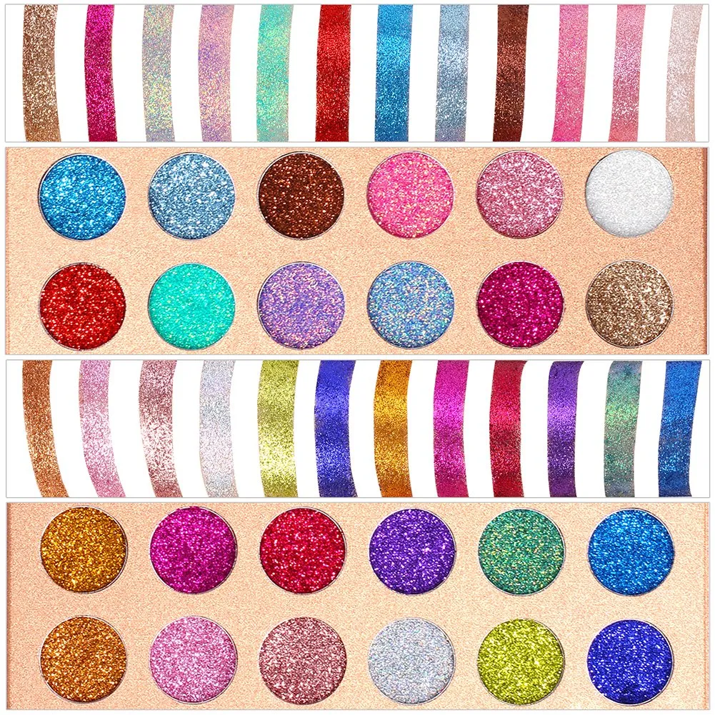 De'lanci Pressed Glitter Eyeshadow Palette