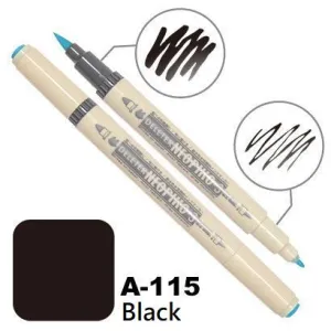 DELETER Neopiko 3 Black (A-115) Dual-tipped Water-based Fabric Marker