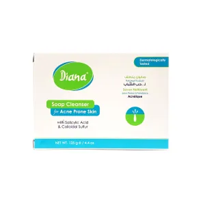 Diana Soap Cleanser for Acne Prone Skin - with Salicylic Acid (ACNE SOAP) (New)