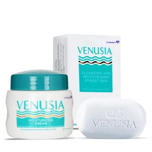 Dr. Reddy's Venusia Moisturizing Cream with Vitamin E  100 GM and Venusia Moisturizing Bathing Bar 75 GM