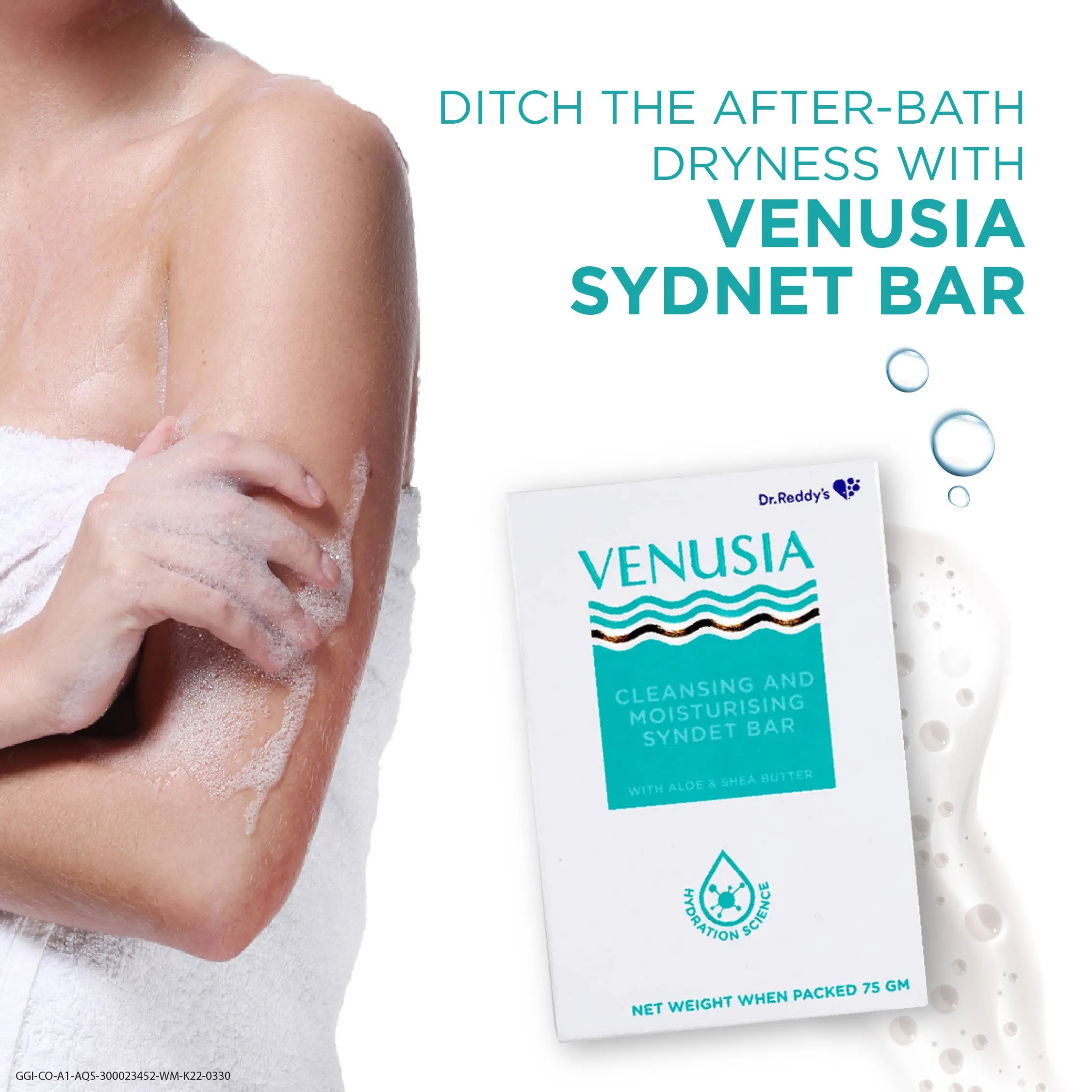 Dr. Reddy's Venusia Moisturizing Cream with Vitamin E  100 GM and Venusia Moisturizing Bathing Bar 75 GM