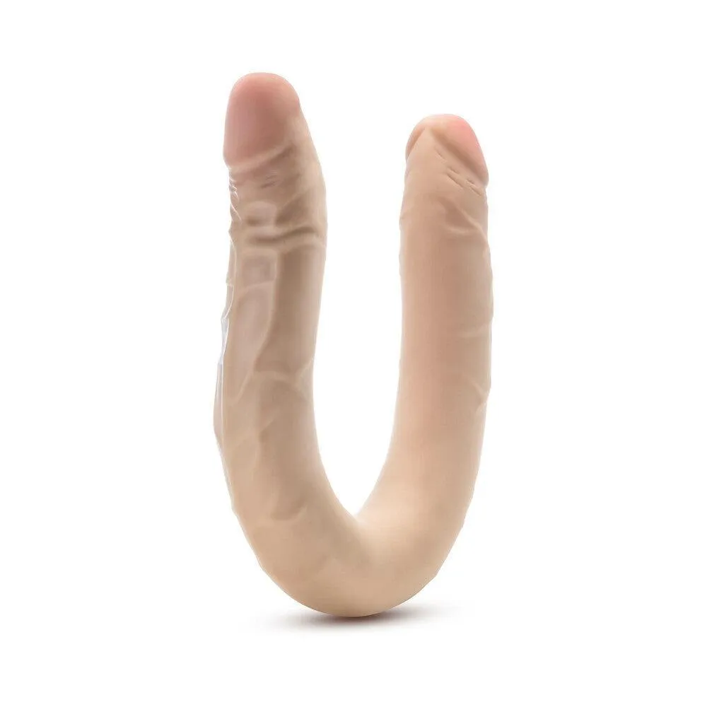Dr. Skin Plus 16.5 Inch Posable Double Dildo - Vanilla