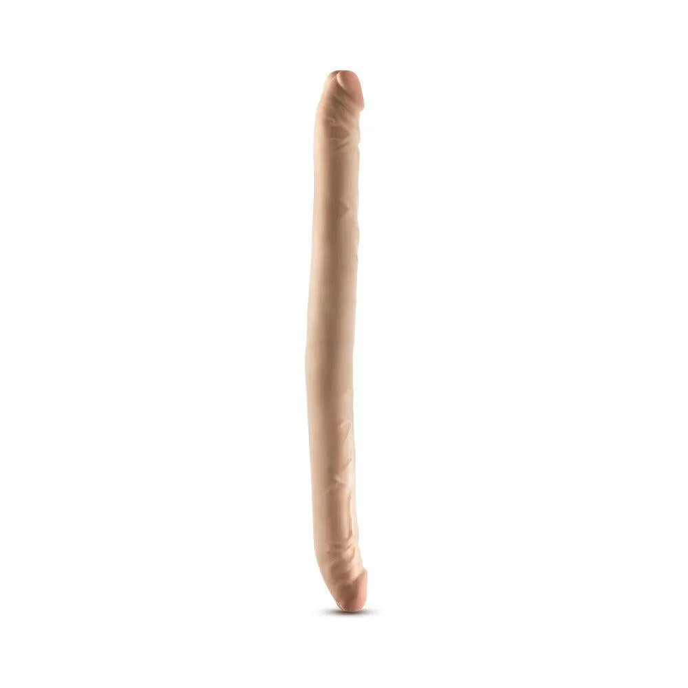 Dr. Skin Plus 16.5 Inch Posable Double Dildo - Vanilla