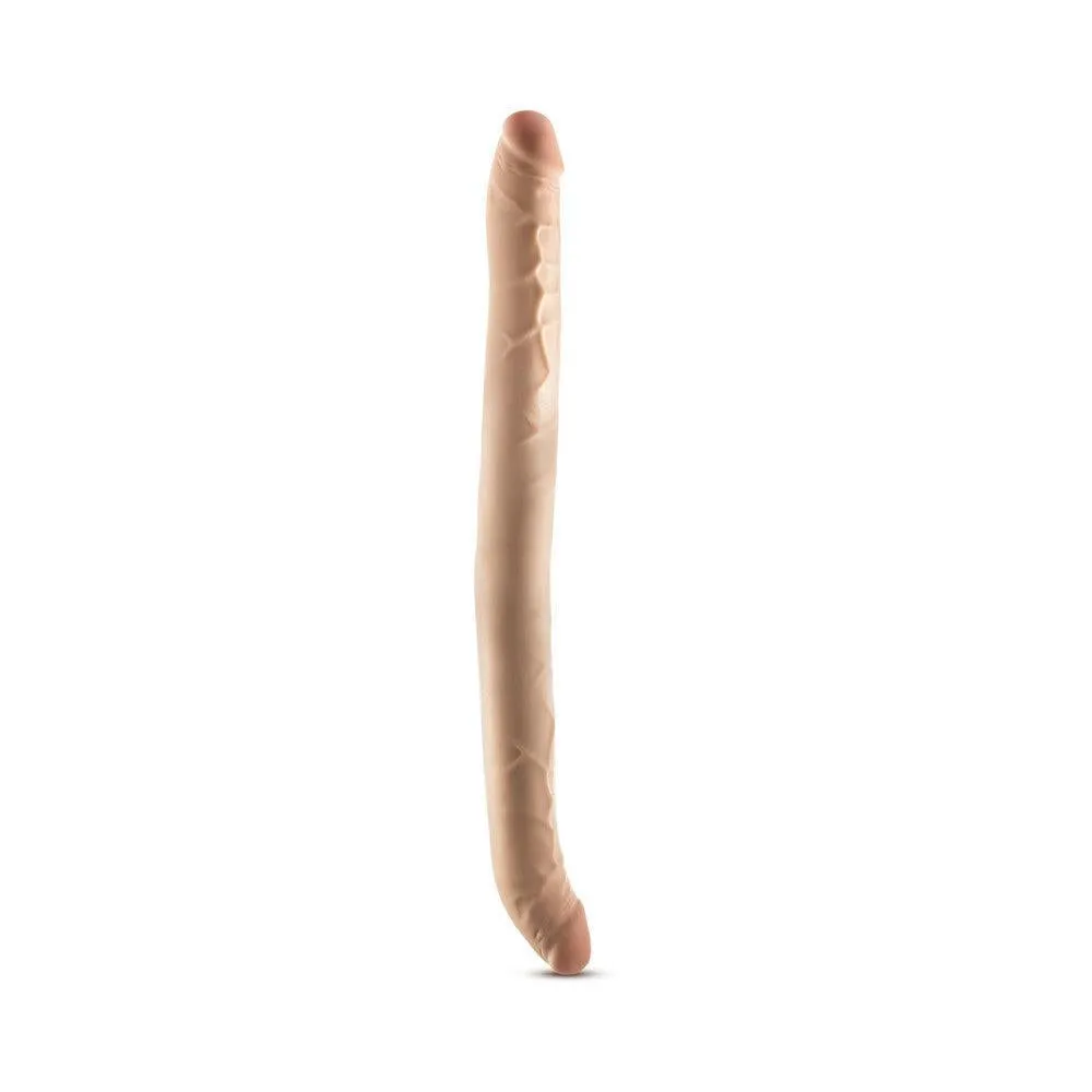 Dr. Skin Plus 16.5 Inch Posable Double Dildo - Vanilla