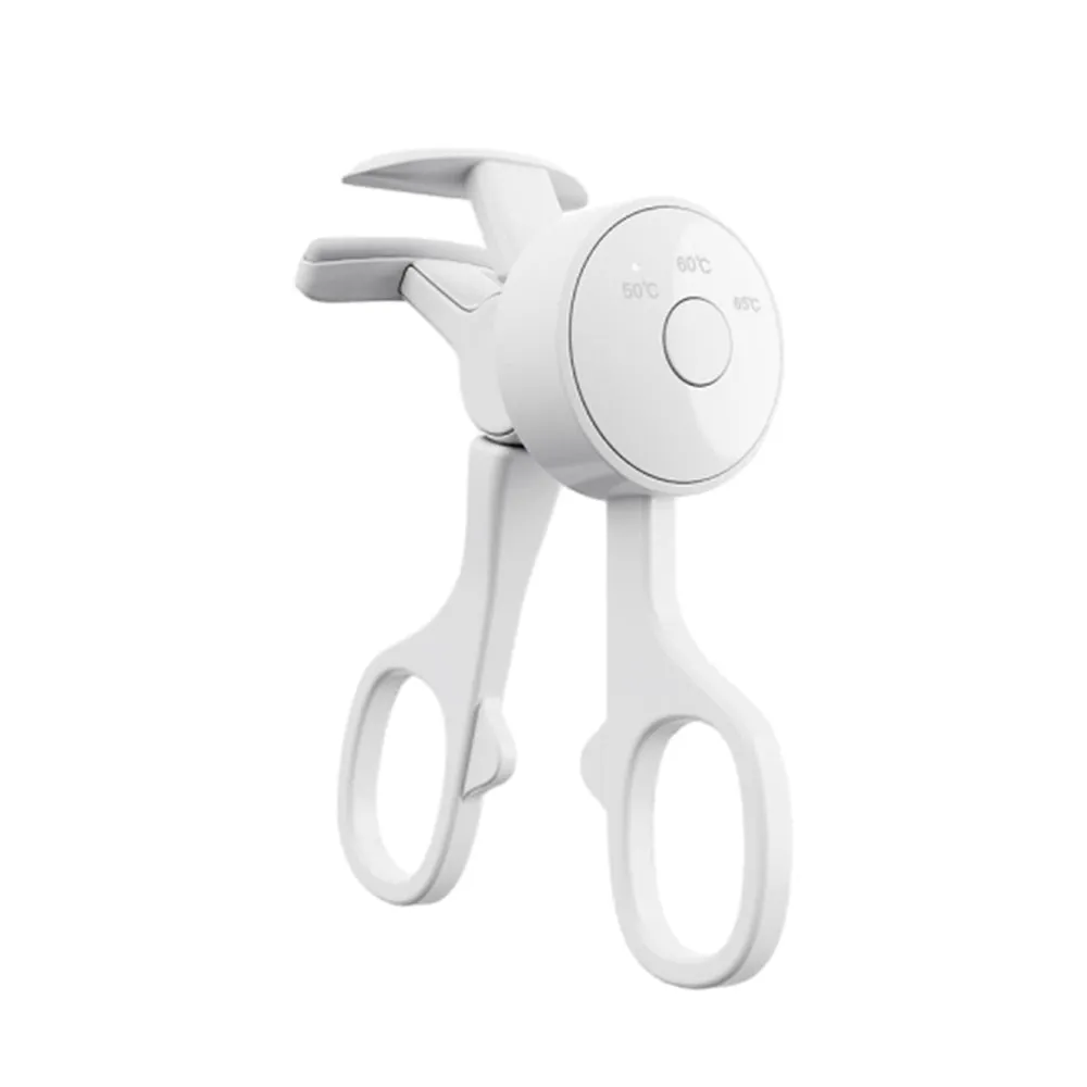 Electric Heated Eyelash Curler with 3 Heating Modes Anti-Burn Lash Curler White