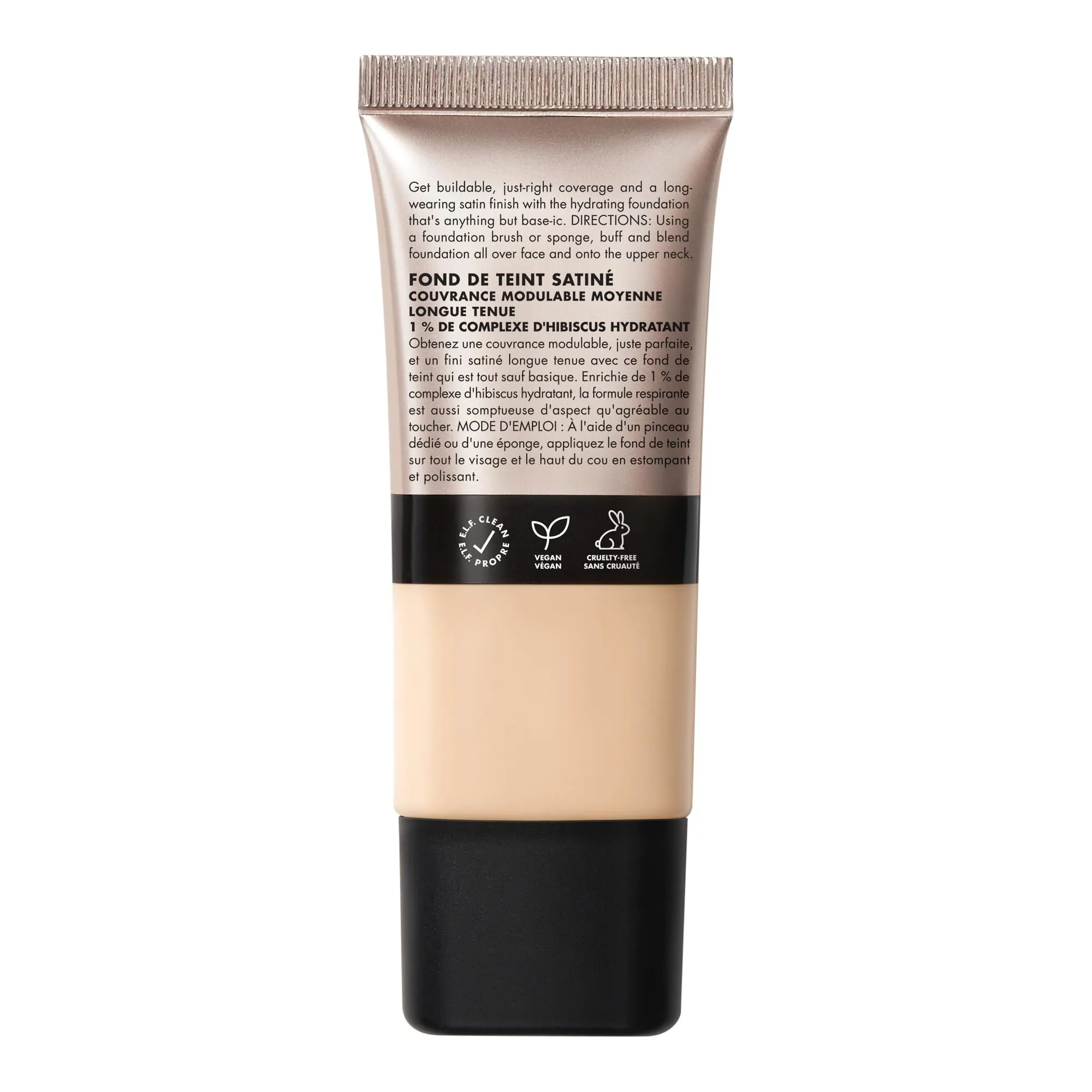 e.l.f. Soft Glam Foundation, Medium Coverage, Long-Lasting & Buildable Foundation For A Smooth, Satin Finish, Vegan & Cruelty-Free, 13 Fair Neutral