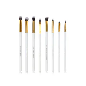 Essential Makeup Brush Set White 8 Pcs T099