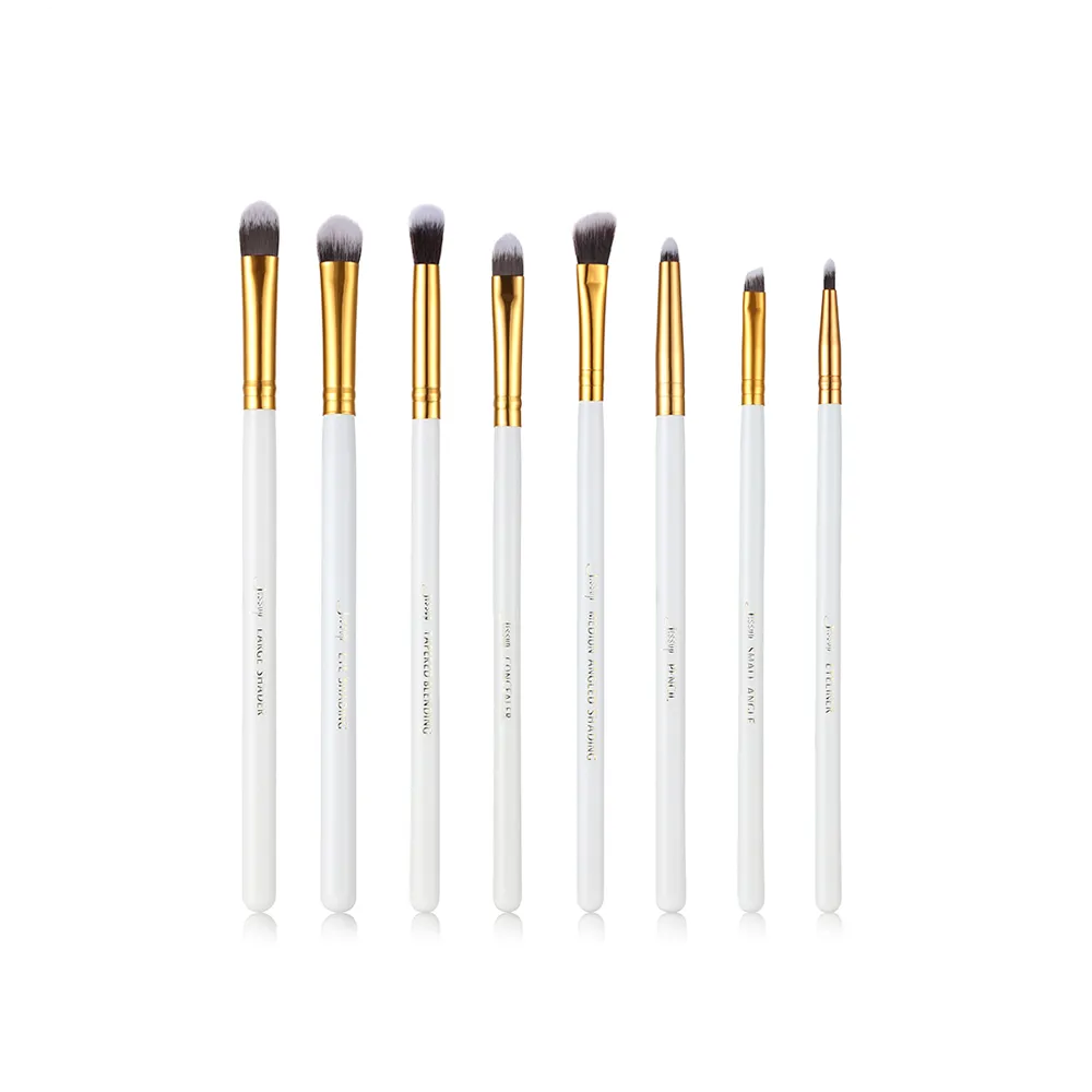 Essential Makeup Brush Set White 8 Pcs T099