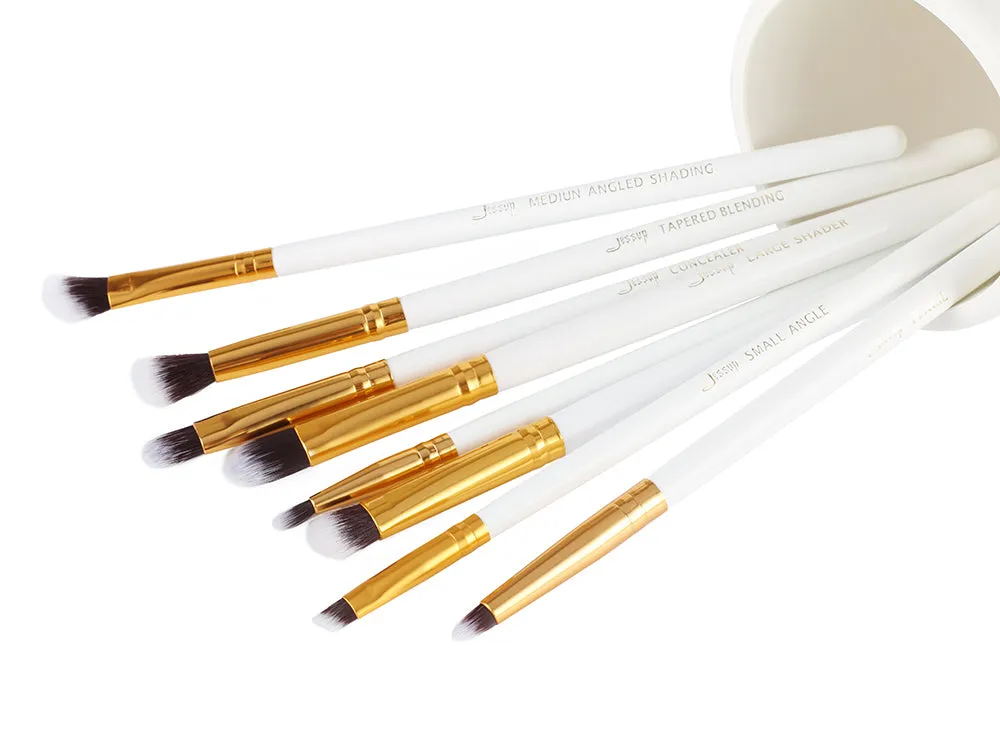 Essential Makeup Brush Set White 8 Pcs T099