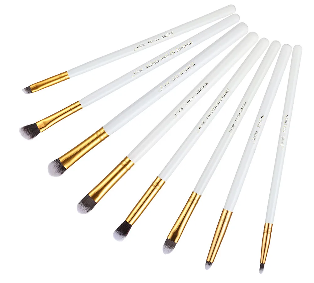 Essential Makeup Brush Set White 8 Pcs T099