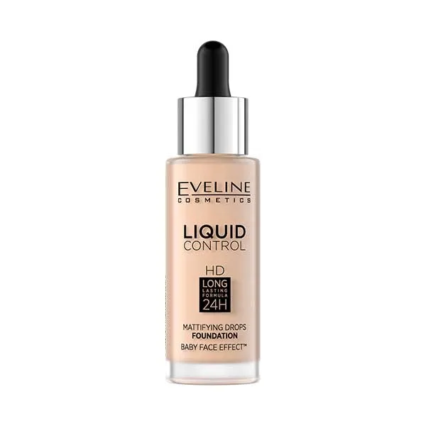 Eveline Liquid Control Mattifying Drops Foundation 32ml #001 Porcelain