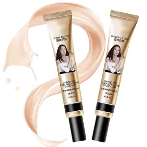 F V Concealer Foundation CC Liquid 30ml 24HR Matte, Lightweight Long-Lasting Waterproof Foundation, F V Concealer Foundation Base Makeup Moisturizing Liquid Full Coverage (02 natural 03 bright)