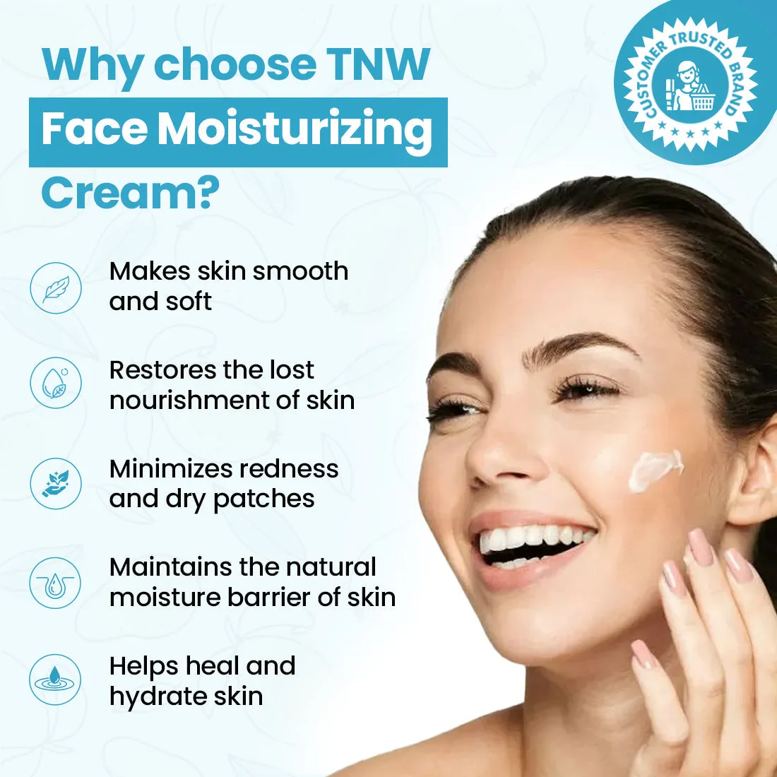 Face Moisturizing Cream for Dry to Combination Skin .