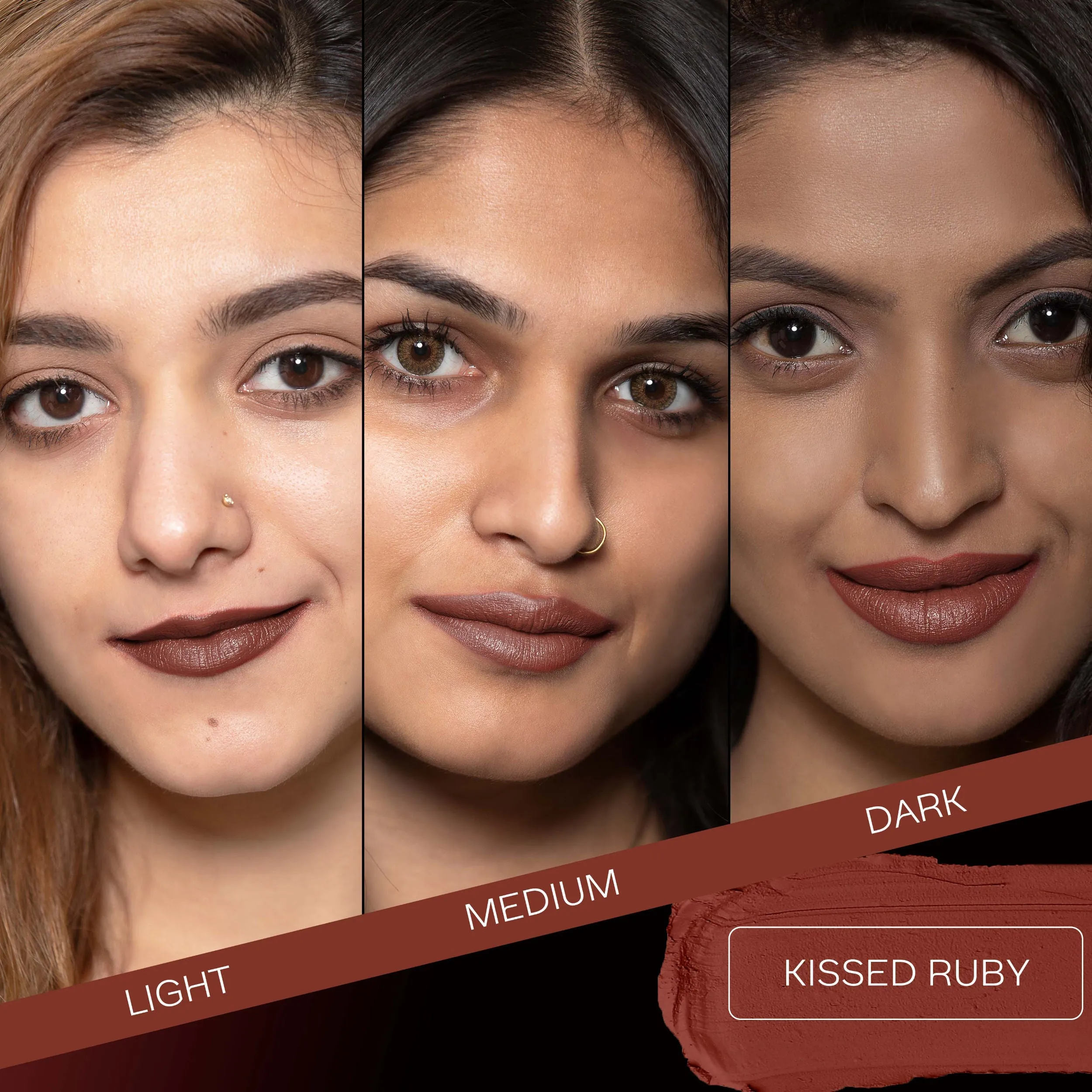 Faces Canada Weightless Matte Lipstick |Jojoba and Almond Oil enriched| Highly pigmented | Smooth One Stroke Weightless Color | Keeps Lips Moisturized | Shade - Kissed Ruby 4g