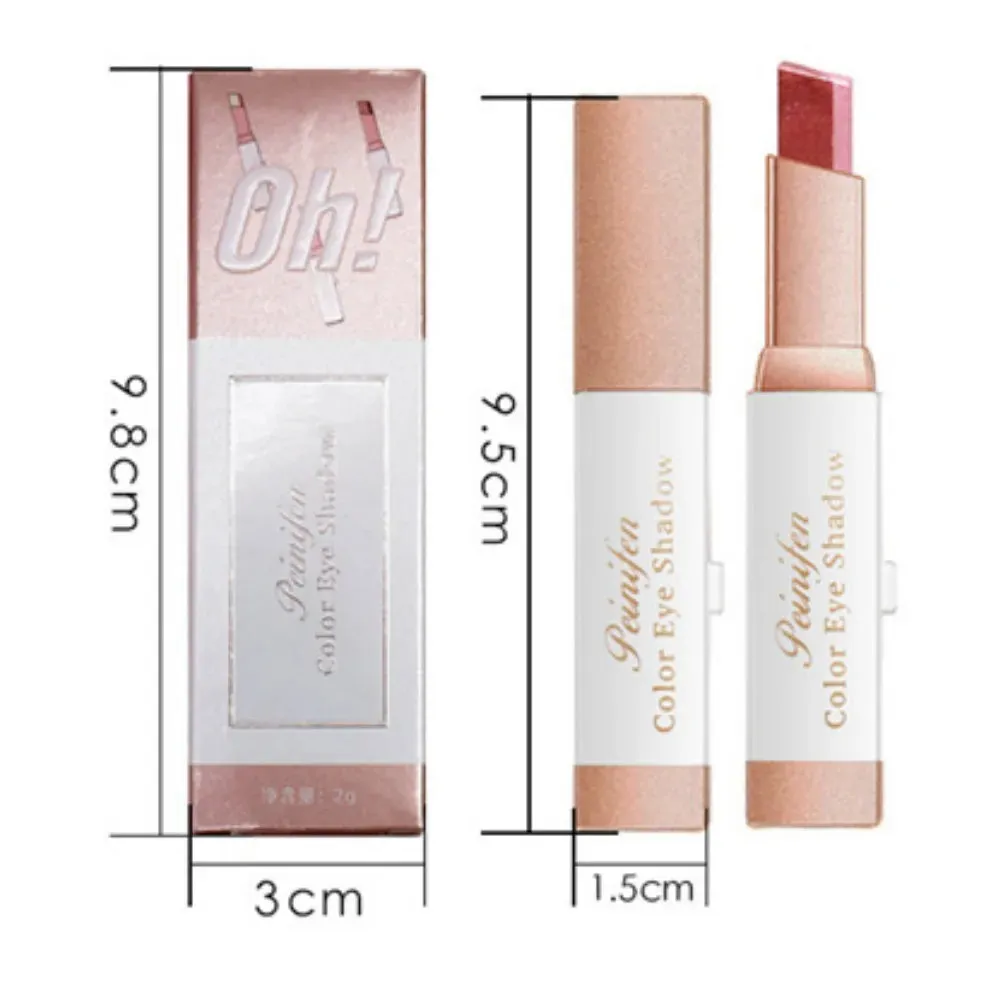 FLYTONN-6 Colors Waterproof Pearlescent Eyeshadow Pencil Stick Lasting Matte Eye Shadow Pen Eyeliner Stick Cosmetics Beauty Makeup Tool