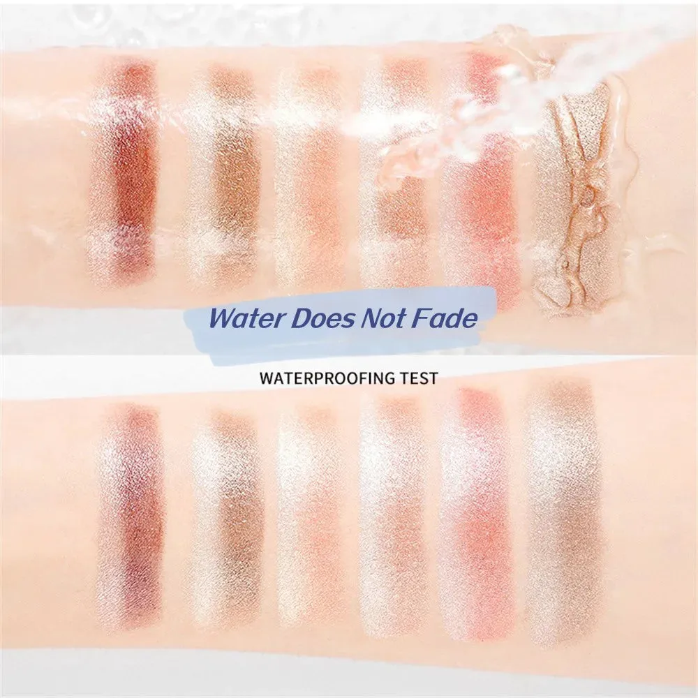 FLYTONN-6 Colors Waterproof Pearlescent Eyeshadow Pencil Stick Lasting Matte Eye Shadow Pen Eyeliner Stick Cosmetics Beauty Makeup Tool