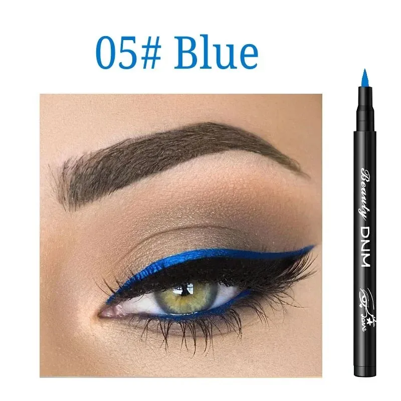 Flytonn- Matte Neon Liquid Eyeliner Pencil 12 Colors Waterproof Long Lasting Yellow Blue Green White Eyeliner Pen Eyes Makeup Cosmetics